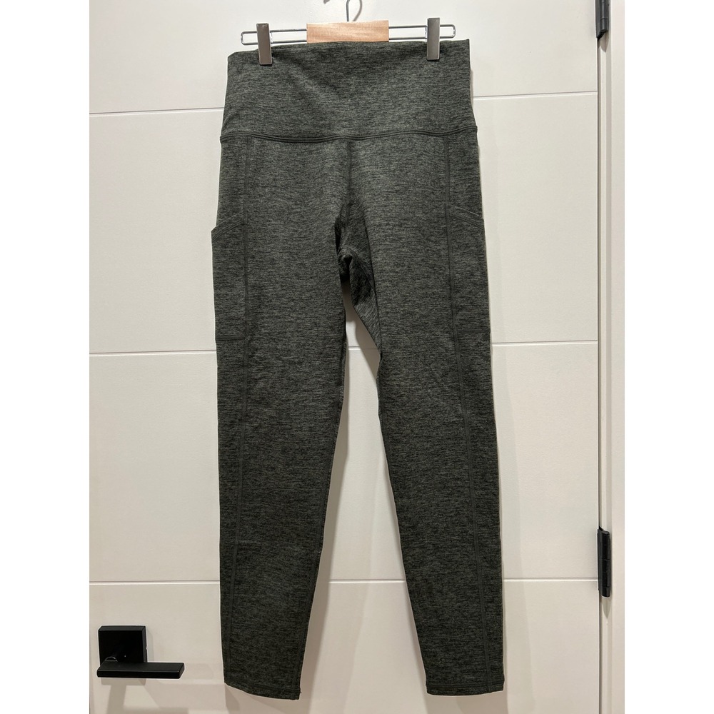 Offline by Aerie The Hugger Leggings Gray Heathered High Rise Pockets Large